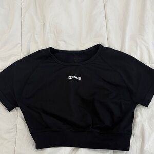 Dfyne black workout top
